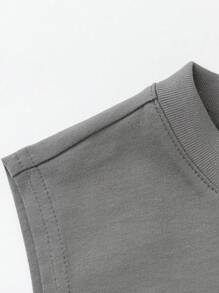 Balabala Young Boy Summer Skin-Friendly Cute Cartoon Printed Tank Top