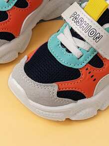 2025年春秋季儿童透气网眼运动鞋，幼儿男女款休闲软底运动鞋 - 藍色 - 查看 6