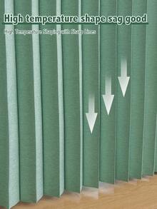 1 件,免費伸縮窗簾桿,波紋折疊門窗簾隔間,門口手風琴式門窗簾,衣櫃和房間隔間的褶皺折疊門窗簾 - 綠色 - 查看 8