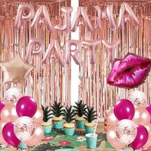 43 chiếc đồ trang trí tiệc ngủ bằng cao su màu đỏ tía vàng hồng, bóng bay tiệc ngủ cho biểu ngữ theo chủ đề mặt nạ ngủ cho tiệc ngủ qua đêm tại spa spahhh sinh nhật cô dâu tiệc độc thân dành cho người lớn - Nhiều màu - Xem 3