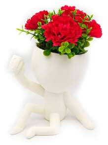 Vaso Suculenta Robert Plant Bob - Kit Com 5 Vasos Suculentas - KIT 2 - EXCLUSIVO DECORE A SUA CASA