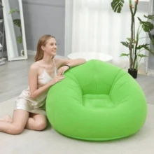 Sillon Inflable Hinchable Sencillo Comodo Y Facil De Guardar - Verde - Ver 4