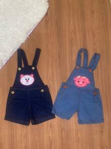 Young Girls Denim Overalls & Jumpsuits - 彩色 - 查看 3