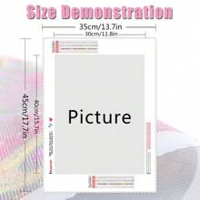 1 Pieza Pintura Personalizada De Diamante De Foto Completa Con Imagen Cuadrada De Diamante Rhinestone 5d Y Mosaico De Diamante, De Imágenes De Diamantes De Imitación - Multicolor - Ver 2