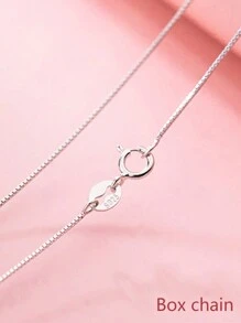 FOREVER QUEEN 925純銀頸鏈女士o形鍊盒鍊水波鍊星空鍊長款配鍊素鍊鎖骨鍊