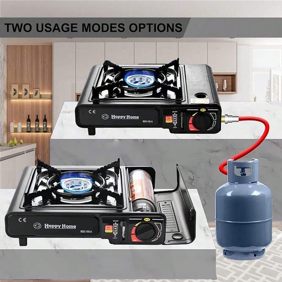 Portable Camping Stove With Propane And Butane Dual Fuel Capability