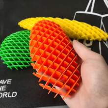 3d Elastic Mesh Toy Decompression Elasticity Net, A Unique Little Toy, Technological Sense Healing Stress Buster Transforming Worm Toy(Random Color) - Multicolor - View 4
