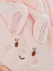 1pc Rabbit Shaped Quick-Drying Hair Cap, Cute Soft Absorbent Hair Drying Towel For Home Use