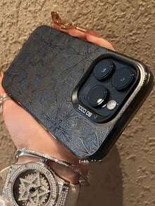 1 Miếng Imd Ốp lưng & bao da điện thoại Tương thích với iPhone Và Samsung , Trong suốt Đen Thiết kế Và Đen Máy chụp hình Người bảo vệ Che phủ Màn Cạnh - Nhiều màu - Xem 2