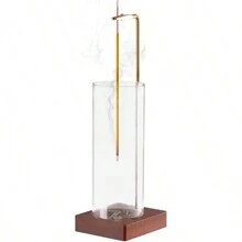 1pc Incense Holder, Including Stick Holder With Detachable Glass Ash Catcher, Anti-Fly Ash Technology For Home Decor, Yoga, Spa, Unique Incense Burner Gifts Birthday Graduation