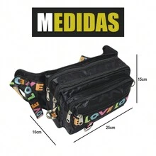 MURAMASAMX Cangurera Deportiva Mujer Riñonera Impermeable Gran Capacidad Fitness Mochila de Cintura Correa Ajustable Amplia Viaje Multiusos Casual Moda Running Gimnasio Resistente al Agua - Negro - Ver 3