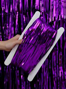 1pc Purple Sequin Curtain Backdrop Decor For Birthday Party,Christmas - Purple - View 8