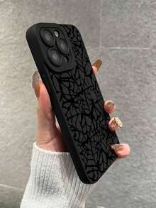 蜘蛛网印花液体硅胶手机壳全身保护防震防摔 TPU 软橡胶外壳兼容 iPhone11/12/13/14/15/15pro/15 Plus/15 Promax/7plus/8plus/X/Xs Max/Xr/11pro/12pro/13pro/14pro/12mini/13mini/11promax/12promax/13promax/14promax/14plus/6/6s/6plus/7/8/Se&Samsung Galaxy/A54/A14/A12/A13/A15/A32/A33/A24/A52S/S20/S21/S22/S23/S24/S23Plus/S24ultra - 黑色 - 查看 3