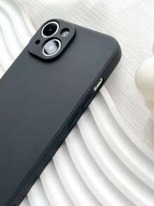 1PC Black Matte Edge Phone Case Compatible With IPhone