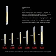 Fireflies Fluorescent Lightstick Light Fishing Float Rod Lights Dark Glow Stick Useful Fishing Fluorescent Lightstick - Clear - View 6