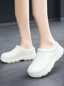 Solid Color Women Work Shoes Chef Shoes Kitchen Shoes - White - View 6