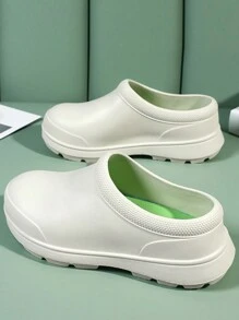 Solid Color Women Work Shoes Chef Shoes Kitchen Shoes - White - View 2