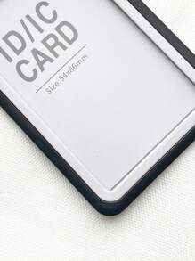 1 pieza Sección horizontal talla grande Sección vertical unicolor Correa simple moderna con credencial de trabajo retráctil fácil de jalar Estuche para tarjeta de trabajo de empleado de plástico Estuche para tarjeta de licencia Portatarjetas Monedero Portatarjetas de presentación Portatarjetas de crédito Portatarjetas de identificación para hombres Para mujeres Monedero Llavero Monedero para tarjetas - Negro - Ver 4