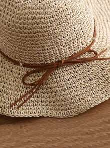 FADZOYLE Foldable Wide Brim Sun Hat, Packable Beach Hat For Women, Summer Sun Protection - Beige - View 10