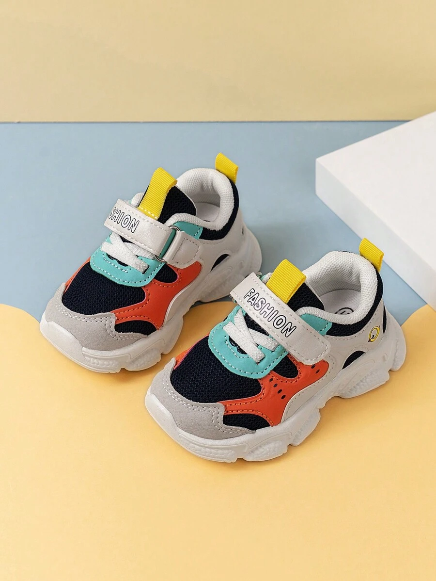 2025年春秋季儿童透气网眼运动鞋，幼儿男女款休闲软底运动鞋 - 藍色 - 查看 1