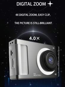 Card Camera Ccd High Definition Vintage Style Camera Recommended For Beginners, Travel, And Home Use. 1080p - Black Does Not Include TF Card - View 4