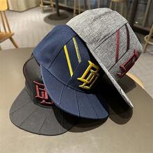 1 Pieza Gorra De Béisbol Para Hombres Con Letra D Bordada Y Corona Profunda, Adecuada Para Uso Diario - Talla única (ajustable) - Ver 2