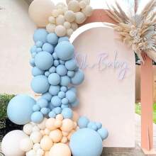 87pcs Light Blue Balloons, Assorted Sizes 18/12/10/5 Inches Flower Rings Arch, Premium Blue Latex Balloons, Perfect For Birthday Wedding Baby Shower Bride Gift Party Decoration, - Baby Blue - View 5