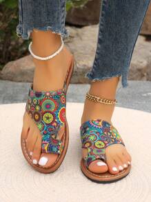 Sandali Infradito Piatti Da Donna Alla Moda Con Dito Del Piede, Perfetti Per Le Vacanze Al Mare