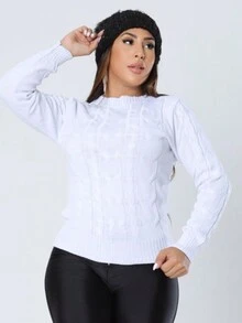 Women Sweaters - 白色 - 查看 1