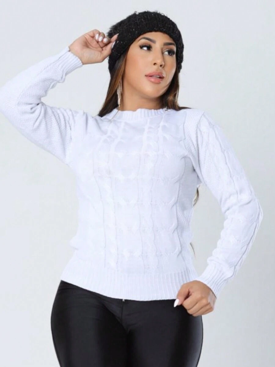 Women Sweaters - 白色 - 查看 1