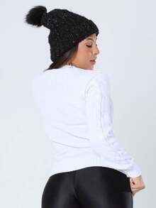 Women Sweaters - 白色 - 查看 2