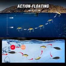 8pcs/Lot Premium Floating Crank Bait Minnow Fishing Lure Set - Realistic Topwater Artificial Bait For Successful Fishing With Box