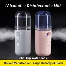 Nano Mist Sprayer Facial Portable Mist Humidifier Moisturizing Handy Water Sprayer Beauty Instrument Facial Device - Pink - View 2