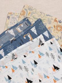 Happy Flute 3 Packs Set Muslin Soft Baby Wrap Swadding Blanket 120*110cm Love Valentine - Multicolor - View 5