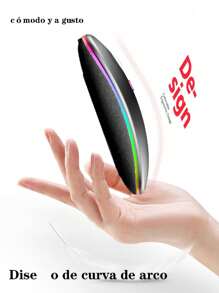 Ratón inalámbrico Ratón inalámbrico recargable para juegos en portátiles, silencio, oficina, monomodo, Bluetooth - Gris Oscuro - Ver 2