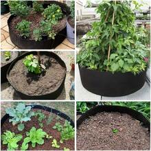 1入組圓形無紡布盆,適用於室內或室外種植水果、蔬菜、花卉 - 綠色 - 查看 6