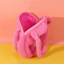 Miniso Disney Shaggy Season Series Shoulder Bag Cute Plush Large Capacity Bag For Women (Lotso, Alien, Stitch) Valentines