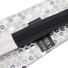 1pc Unisex White Reflective Sequin Beaded Adjustable No Tie Slouchy Casual Fashion Necktie For Festival Party Stage Performance Decoration Street - White - View 4
