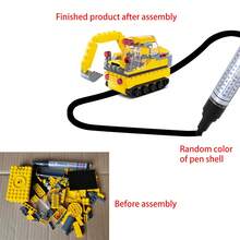 Magic Drawing Line Follow Engineering Vehicle Desk Toy, Buildable & Inductive Toy Car, Following The Black Lines Drawn By Marker Pen (Marker Pen Color Random) - Multicolor - View 12