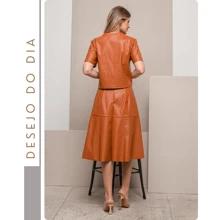 Women Skirts - Camel - View 2