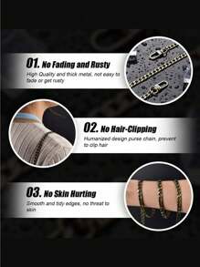 Chain Strap Replacement For Handbag & Purse Metal Shoulder Crossbody Bag Strap - Bronze - View 9