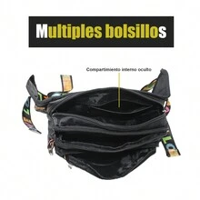 MURAMASAMX Cangurera Deportiva Mujer Riñonera Impermeable Gran Capacidad Fitness Mochila de Cintura Correa Ajustable Amplia Viaje Multiusos Casual Moda Running Gimnasio Resistente al Agua - Negro - Ver 4