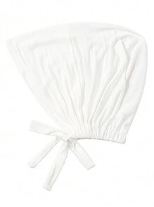 1pc Women Abaya Accessories Fashion Solid Color Elastic Band Headscarf, Suitable For Daily Wear Headband Soft Hijab Under Cap Women Veil