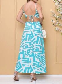Women Dresses - 薄荷藍 - 查看 4