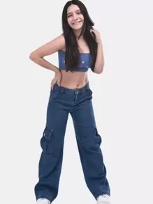 Women Jeans - Rửa trung bình - Xem 10
