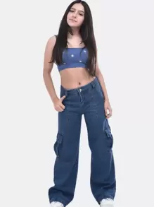 Women Jeans - Rửa trung bình - Xem 6