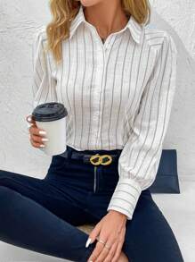 Women Blouses - 白色 - 查看 4