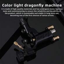 YILONG 1PC Tattoo Machine Motor Machine Secant And Fog Machine With RCA Hook Wire Connector Multifunctional Tattoo Machine Suitable For Tattoo Beginners And Tattoo Artists - Yellow - View 3