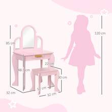 HOMCOM Vanities - Pink - View 2