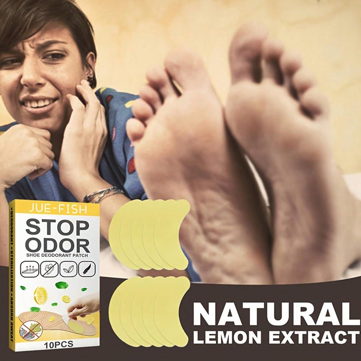 10Pcs/Box Shoes Odor Remover Sports Sneaker Deodorant Patch Sweat